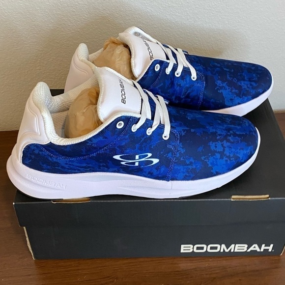 * NEW Boombah Athletic Sneakers Size 10.5 Blue White - Picture 6 of 10